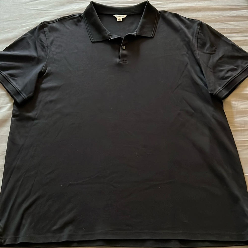 Calvin Klein Men’s Black Short Sleeve XXL Polo